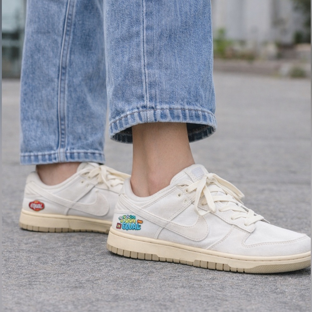 Nike Dunk Low SE “The Future Is Equal” Sail Canvas | Women’s 11 / Men’s 9.5